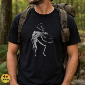 Wendigo Dark Art Antler Monster Horror Folklore Occult Cryptid T-Shirt 5 Wendigo Dark Art Antler Monster Horror Folklore Occult Cryptid Shirt