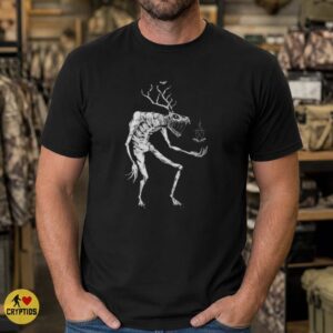 Wendigo Dark Art Antler Monster Horror Folklore Occult Cryptid T-Shirt 6 Wendigo Dark Art Antler Monster Horror Folklore Occult Cryptid Shirt