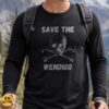 Wendigo Save The Wendigo Skull Crossbones Cryptid Horror Funny Shirt