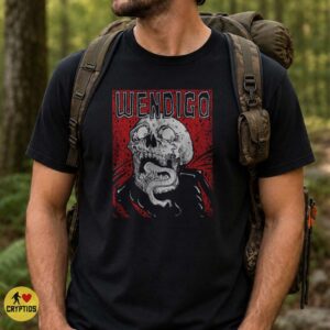 Wendigo Skull Horror Cryptid Native American Monster Metal Art Shirt