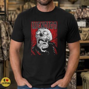 Wendigo Skull Horror Cryptid Native American Monster Metal Art Shirt