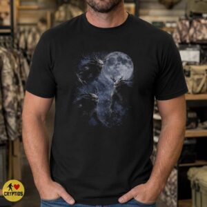 Wendigo Three Moon Dark Fantasy Horror Antler Skull Cryptid T-Shirt 7 Wendigo Three Moon Dark Fantasy Horror Antler Skull Cryptid Shirt