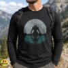 Werewolf Full Moon Reflection Dark Forest Night Horror Shirt