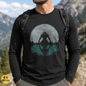 Werewolf Full Moon Reflection Dark Forest Night Horror Shirt
