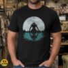 Werewolf Full Moon Reflection Dark Forest Night Horror Shirt