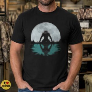 Werewolf Full Moon Reflection Dark Forest Night Horror Shirt