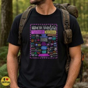 When We Were Cryptids Punk Sticker Collage Monster Shirt