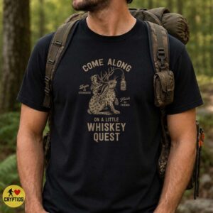 Whiskey Quest Jackalope Cowgirl Vintage Cryptid Shirt