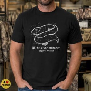 White River Monster Newport Arkansas River Cryptid Vintage Sketch T-Shirt 5 White River Monster Newport Arkansas River Cryptid Vintage Sketch Shirt