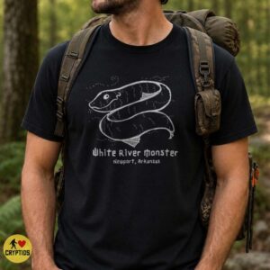 White River Monster Newport Arkansas River Cryptid Vintage Sketch T-Shirt 6 White River Monster Newport Arkansas River Cryptid Vintage Sketch Shirt
