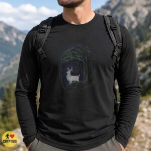 White Stag Glowing Forest Spirit Deer Mystical Folklore Paranormal T-Shirt 5 White Stag Glowing Forest Spirit Deer Mystical Folklore Paranormal Shirt
