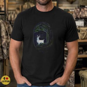 White Stag Glowing Forest Spirit Deer Mystical Folklore Paranormal T-Shirt 6 White Stag Glowing Forest Spirit Deer Mystical Folklore Paranormal Shirt