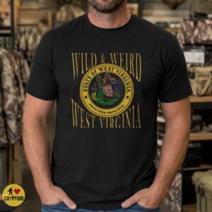 Wild And Weird West Virginia State Seal Flatwoods Monster Mothman Cryptid T-Shirt 6 Wild And Weird West Virginia State Seal Flatwoods Monster Mothman Cryptid Shirt
