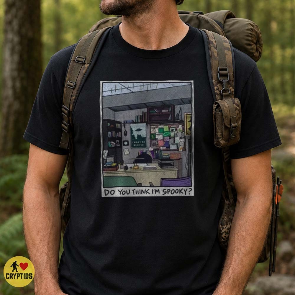 X-Files Office I Want To Believe Do You Think I'm Spooky Paranormal T-Shirt 3 X-Files Office I Want To Believe Do You Think I'm Spooky Paranormal Shirt