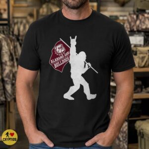 Alabama A&M Bulldogs Bigfoot Flag Shirt