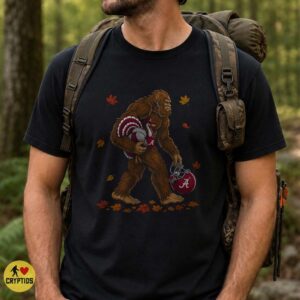 Alabama Crimson Tide Bigfoot Thanksgiving Shirt