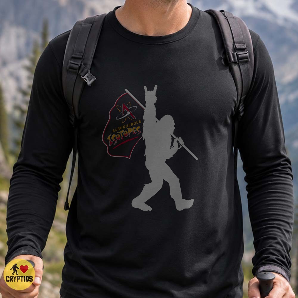 Albuquerque Isotopes Bigfoot Rock Hand T-Shirt, Minor League Baseball Fan Gift 1 Albuquerque Isotopes Bigfoot Rock Hand Shirt