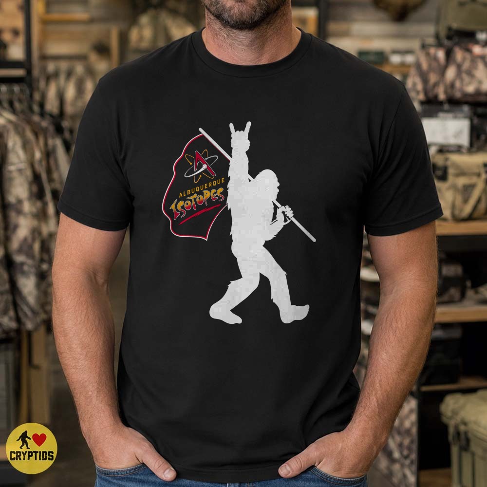 Albuquerque Isotopes Bigfoot Rock Hand T-Shirt, Minor League Baseball Fan Gift 3 Albuquerque Isotopes Bigfoot Rock Hand Shirt