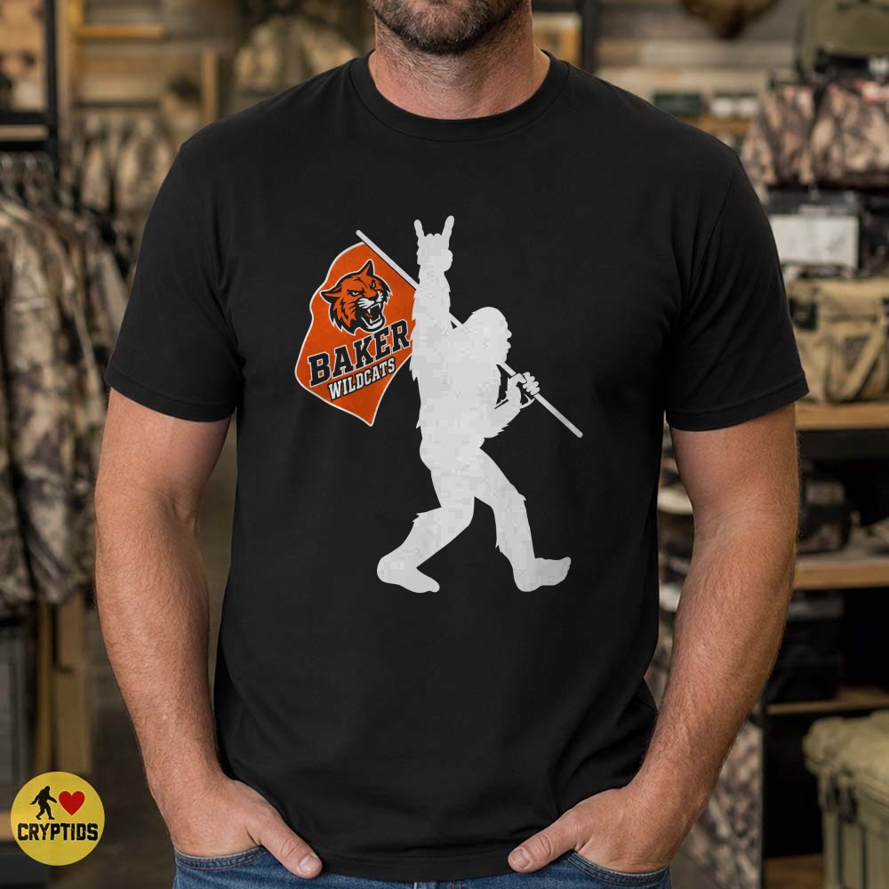 Baker Wildcats Bigfoot Believer T-Shirt, Baker University Alumni Gift 3 Baker Wildcats Bigfoot Believer Shirt