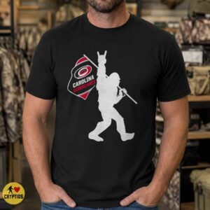 Carolina Hurricanes Bigfoot Believer T-Shirt for NHL Hockey Fans 4 Carolina Hurricanes Bigfoot Believer Shirt