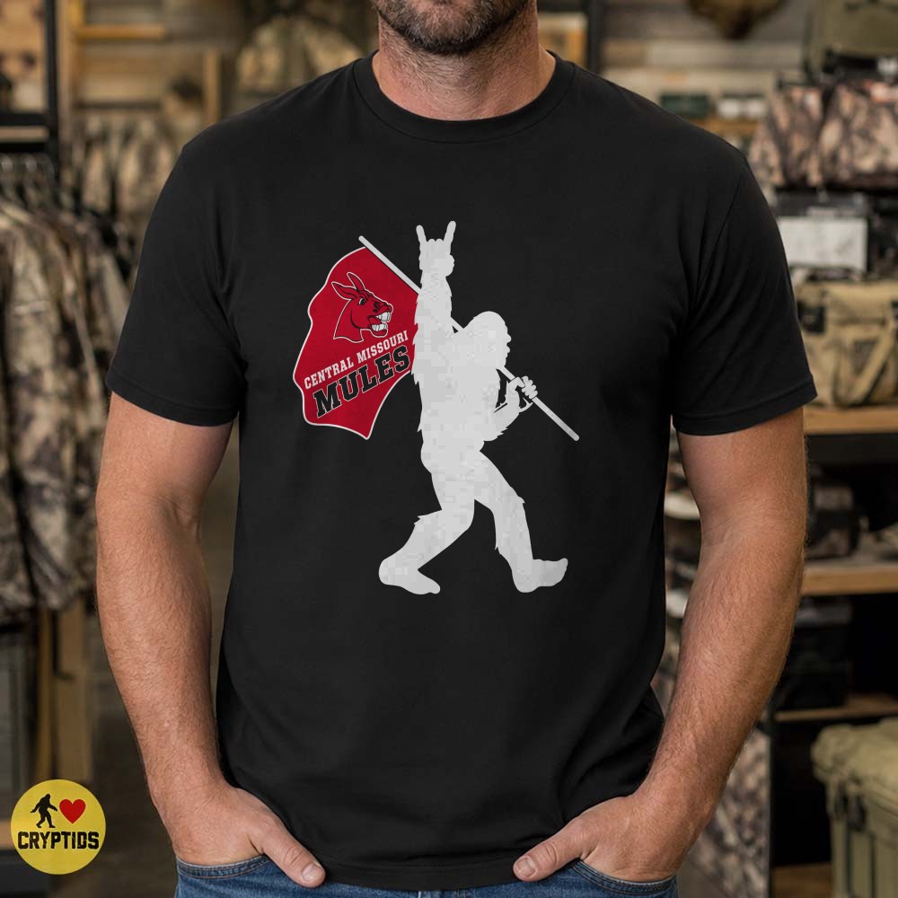 Central Missouri Mules Bigfoot Rock & Roll T-Shirt, UCM Alumni Fan Gift 3 Central Missouri Mules Bigfoot Rock & Roll Shirt
