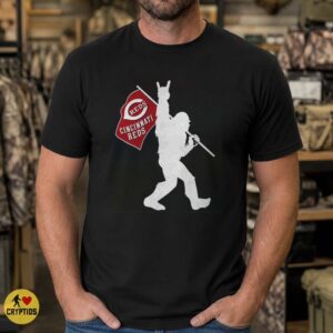 Cincinnati Reds Bigfoot Rock Hand Shirt
