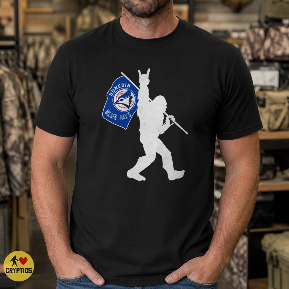 Dunedin Blue Jays Bigfoot Rock Hand T-Shirt, Baseball Game Day Gift 3 Dunedin Blue Jays Bigfoot Rock Hand Shirt