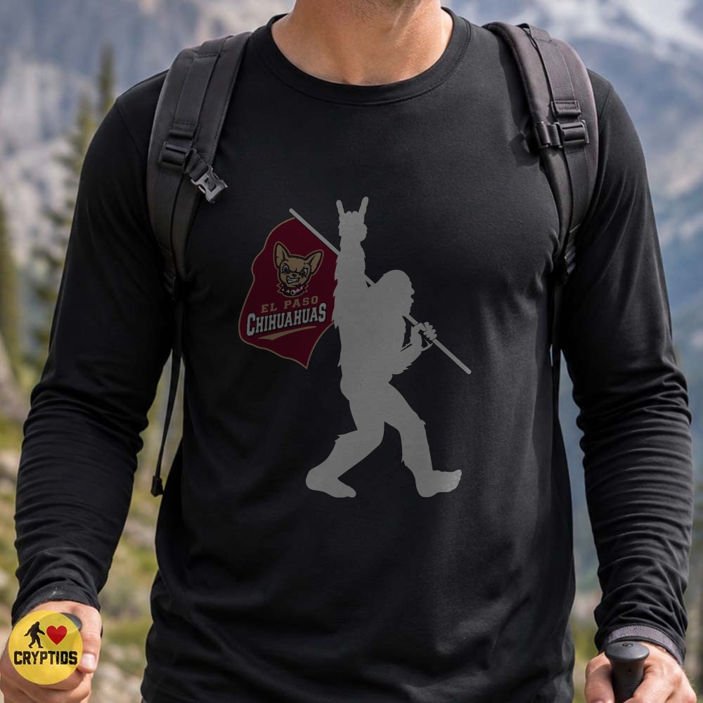 El Paso Chihuahuas Bigfoot Rock Hand T-Shirt, Baseball Game Day Gift 1 El Paso Chihuahuas Bigfoot Rock Hand Shirt