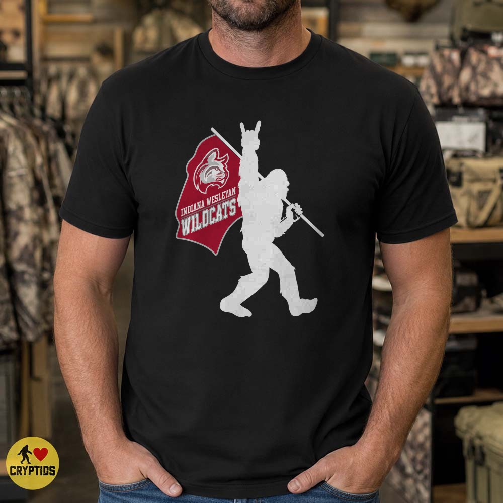 Indiana Wesleyan Wildcats Bigfoot Believer T-Shirt, IWU Alumni Fan Gift 3 Indiana Wesleyan Wildcats Bigfoot Believer Shirt