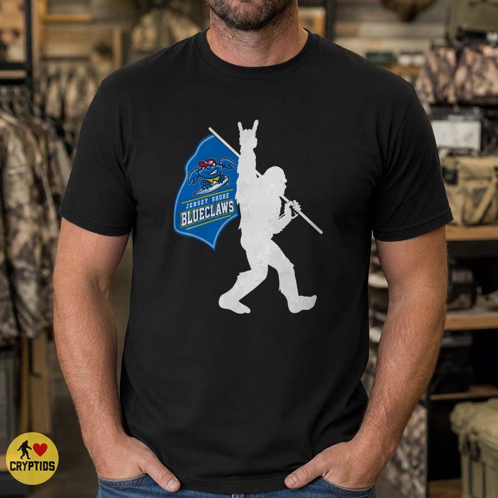 Jersey Shore BlueClaws Bigfoot Rock & Roll T-Shirt, Baseball Fan Gift 3 Jersey Shore BlueClaws Bigfoot Rock & Roll Shirt