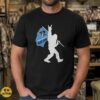 Johns Hopkins Blue Jays Bigfoot Sasquatch Flag Shirt
