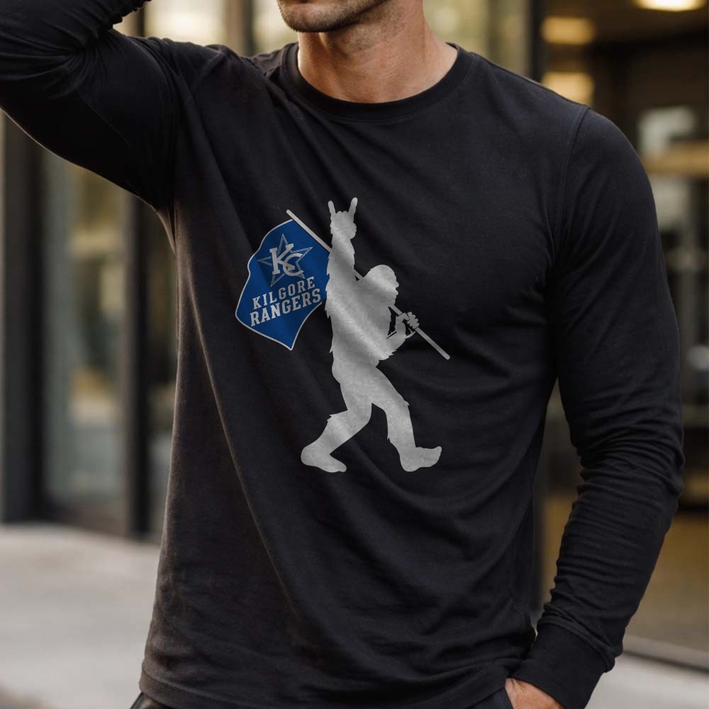 Kilgore Rangers Bigfoot Rock & Roll T-Shirt, Kilgore College Fan Gift 2 Kilgore Rangers Bigfoot Rock & Roll Shirt