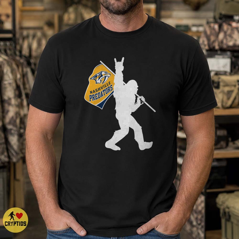 Nashville Predators Bigfoot Sasquatch T-Shirt, Hockey Believer Gift 1 Nashville Predators Bigfoot Sasquatch Shirt