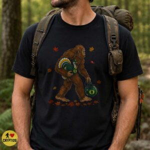 Oregon Ducks Bigfoot Thanksgiving Shirt