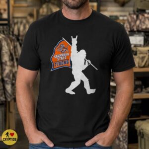 Savannah State Tigers Bigfoot Rock & Roll T-Shirt, HBCU Alumni Fan Gift 5 Savannah State Tigers Bigfoot Rock & Roll Shirt