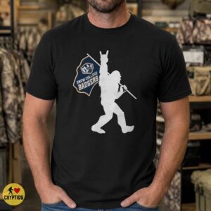 Snow College Badgers Bigfoot Flag Shirt