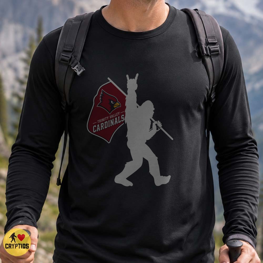 Trinity Valley Cardinals Bigfoot Rock & Roll T-Shirt, TVCC Fan Gift 3 Trinity Valley Cardinals Bigfoot Rock & Roll Shirt