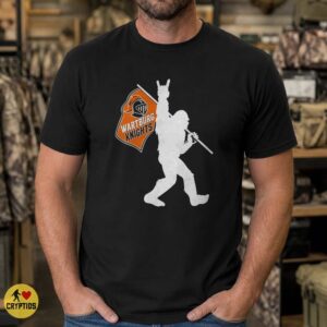 Wartburg Knights Bigfoot Rock & Roll Flag Shirt