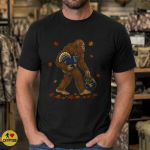 West Virginia Mountaineers Bigfoot Thanksgiving Shirt