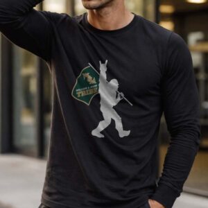 William & Mary Tribe Bigfoot Rock & Roll Flag Shirt
