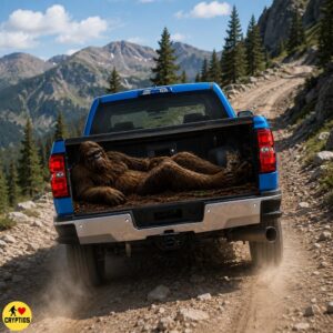 Bigfoot Cat Tailgate Wrap, Funny Sasquatch Pickup Truck Vinyl Wrap Car Decor 6 Bigfoot Cat Tailgate Wrap, Funny Sasquatch Pickup Truck Vinyl Wrap Car Decor (3)
