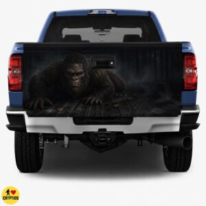 Bigfoot Tailgate Wrap, Sasquatch Pickup Truck Vinyl Wrap Car Decor (1)