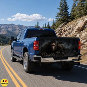 Bigfoot Tailgate Wrap, Sasquatch Pickup Truck Vinyl Wrap Car Decor (2)