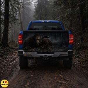 Bigfoot Tailgate Wrap, Sasquatch Pickup Truck Vinyl Wrap Car Decor (4)