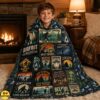 Bigfoot & Alien Blanket Funny Patchwork