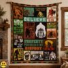 Bigfoot Blanket Funny Patchwork Throw