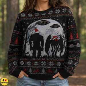 Bigfoot Mothman & UFO Ugly Christmas