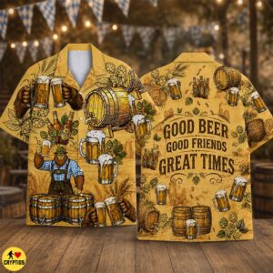 Bigfoot Oktoberfest Hawaiian Shirt – Funny German Beer Sasquatch Shirt for Men