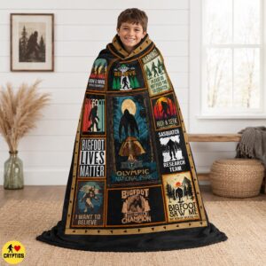 Bigfoot Olympic National Park Blanket Funny