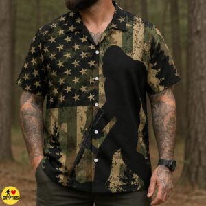 Bigfoot Rifle Owner Hawaiian Shirt – AR15 Camo American Flag Shirt 5 Bigfoot Rifle Owner Hawaiian Shirt – AR15 Camo American Flag Shirt